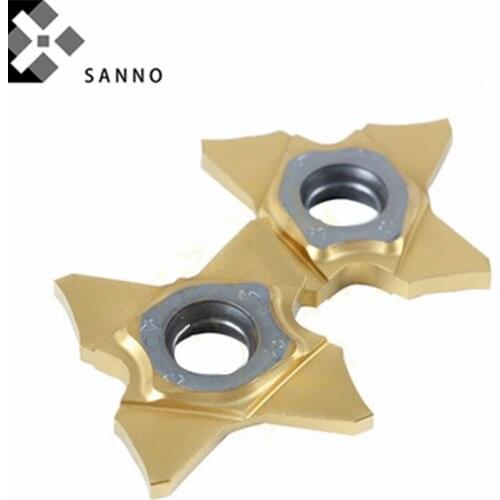 TQJ27-2.22 / 2.0 / 1.0 / 0.5 / 1.5 cnc carbide inserts four-angle star cutting blade customize grooveing inserts carbide tips