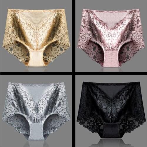 Lace Womens Panties Lingerie High Quality Female Transparent Underwear Seamless Sexy Fashion Stretch Briefs