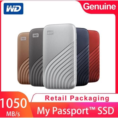Western Digital solid state mobile hard drive 1TB Type-C MyPassportSSD version USB3.2 external NVMe encrypted high-speed storage