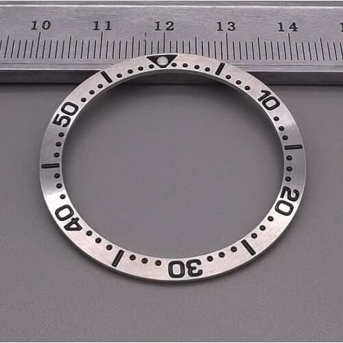 Mod SKX007 Watch Parts 38mm Stainless Steel Bezel Insert Fit For seiko 007 009 NH35 NH36 Movement watch