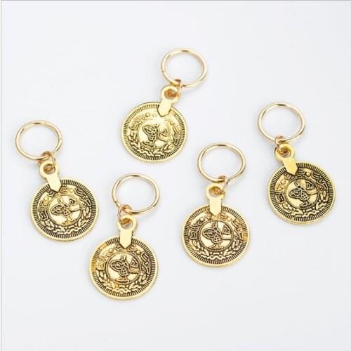 5pcs/Pack Fashion Different Hair Braid Dread Dreadlock Beads Clips Cuffs Rings Jewelry Dreadlock Clasps Hair Tools Accessories