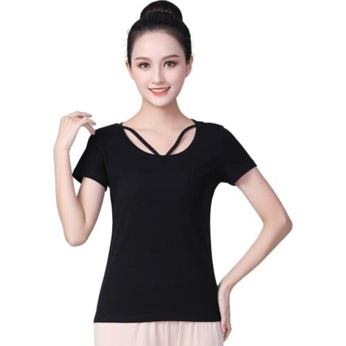 Latin Dance Shirt Female National Standard Dancing Elegant Modal Top Practice Clothes Ballroom Dancewear Performance Clothing