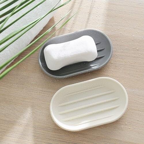 1PC New Draining Holder Portable Soap Dish Plastic Soap Container Simple Style Soap Box Bathroom Soap Shelf Bathroom Accessories