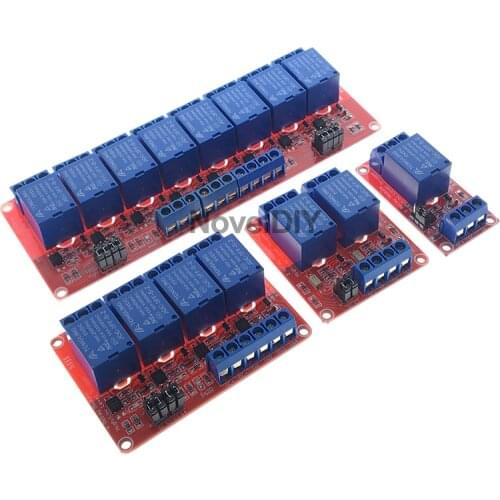 1 Way 12V Relay Board Shield With Optocoupler High & Low Lever Trigger for Ardiuno 5V 1/2/4/8 Channel Power Supply Module