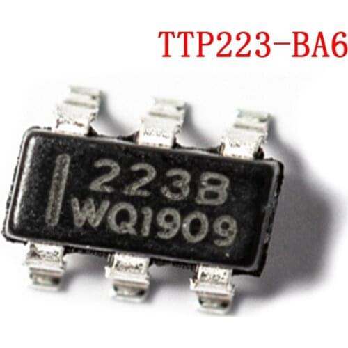 10PCS TTP223-BA6 TTP223 SOT-23 223B SOT23-6 SOT SMD new and original IC Chipset