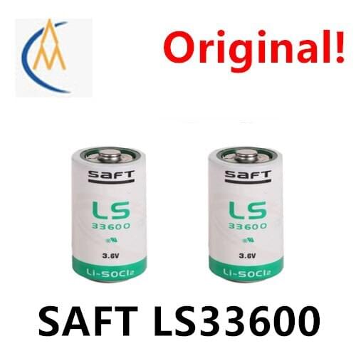 2PCS GENUINE Saft LS33600 CNC machine tool PLC detector flowmeter lithium battery 3.6V MADE IN FRANCE GAS METER CUSTOMIZATION
