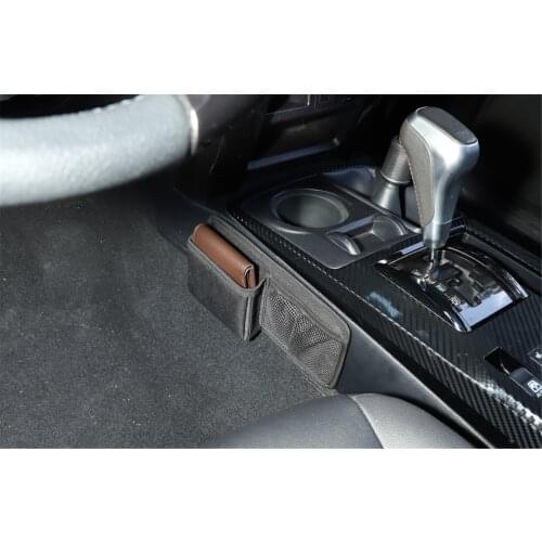 2pcs Gearshift Storage Bag Cover Trim Sticker for Toyota 4Runner 2010+ Stylish Car Accessories Interior Decoration Brand New