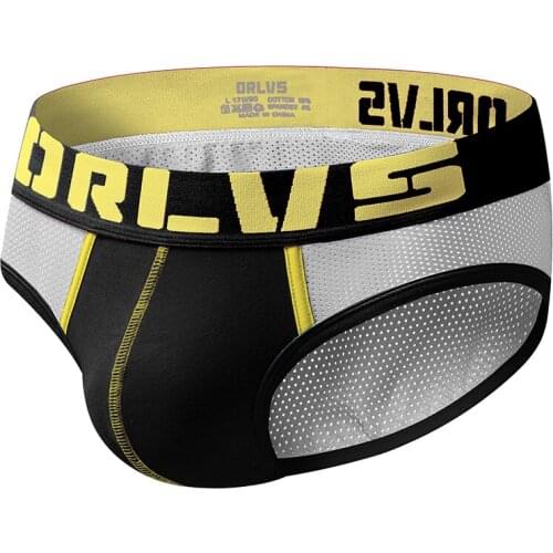 2020 ORLVS Brand Men Underwear Briefs Mesh Mens Sexy Calzoncillos Slip Homme Shorts Panties Panty Fashion Short Triangle OR155