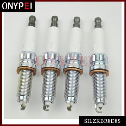 4Pcs 12120039664 SILZKBR8D8S Spark Plug For BMW F07 F10 F20 F25 F30 F35 E84 X1 X3 X4 X5 X6 Z4 12 12 0 039 664