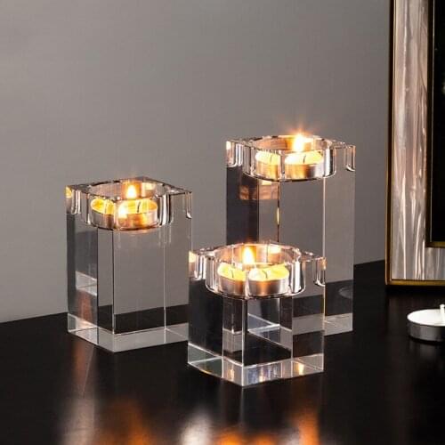 ANDAZIYAN Decorative Crystal Candlesticks