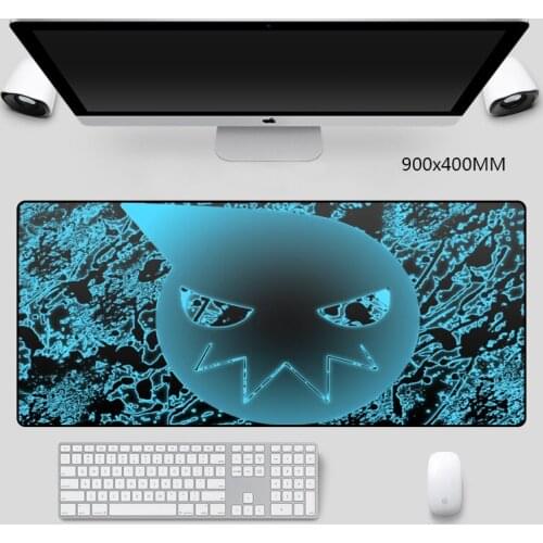 Large Anime Mouse Pads Soul Eater High-end Anti-slip Rubber Notebook Mice Pad XXL Desktop Mice Mats Locking Edge 900x400mm