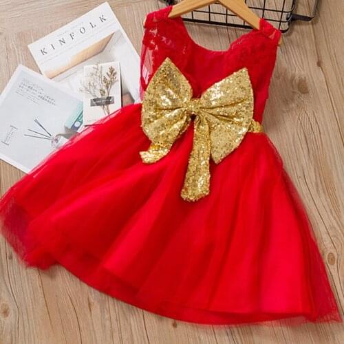 DFXD Kids Baby Girl Princess Dress Tutu Tulle Back Hollow Out Sequins Bow Party Dress Toddler Ball Gown Girl Clothes Outfits