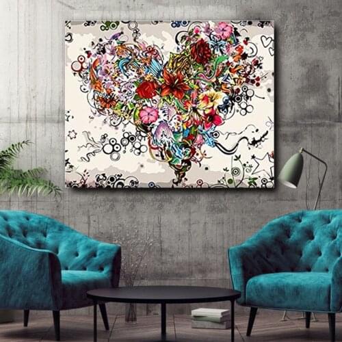 DIY colorings pictures by numbers with flower picture drawing painting by numbers framed Home