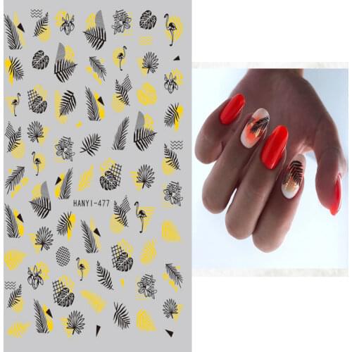 Elegant Nails Art Manicure Back Glue Decal Decorations Design Nail Sticker For Nails Tips Beauty