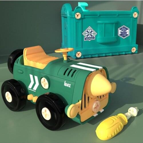 Electric Retro Car Train Ship Take Apart Toys Set with Tool and Motor Construction Tools Learning Gift for Kids