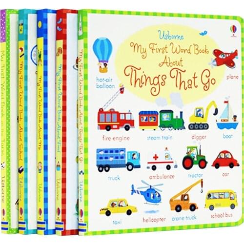 MMy First Word Book My First Word Book 5 Volumes, Children Point Reading Version, Early Childhood English Education