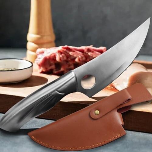 Forged Butcher Knife High Carbon Stainless Steel Kitchen Butcher Knife Meat Fish Fruit Cutter Boning Knife Cleaver