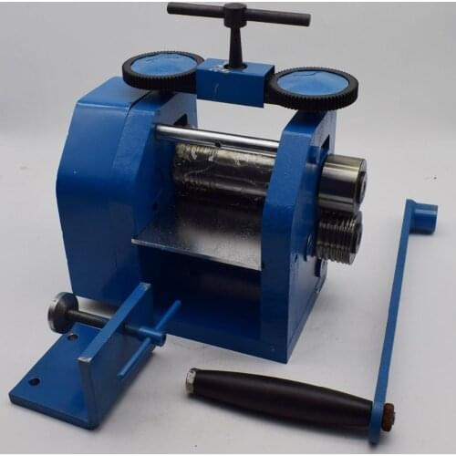 110mm Combination Rolling Machine Hand Operated Jewelry Rolling Machine Flat & Half- Round