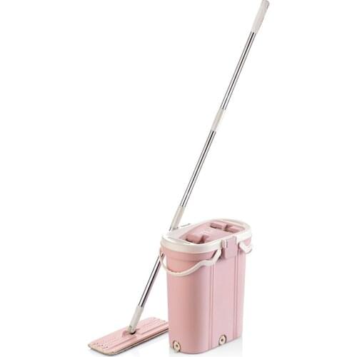 Vip Ahmet Premium Mop Set with 3 Different Water Compartments and Cleaning Set Mop Bucket Quality Durable Material Easy Microfiber Mop Cleaning Cloth Replaceable Mop Ergonomic Design Home or Office Cleaning Tool VP-500