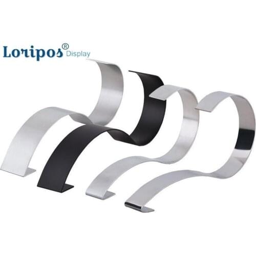 Desktop Belt Display Rack Table Belt Showing Pallet Man Garment Store Display Shelf Stainless Steel Blet Holder Bracket Rack