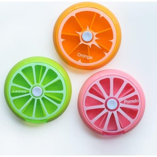 Weekly Rotating Pills Organizer Case Splitter Pill Box Tablet 7 Day Medicine Storage Box Travel Portable Mini Container