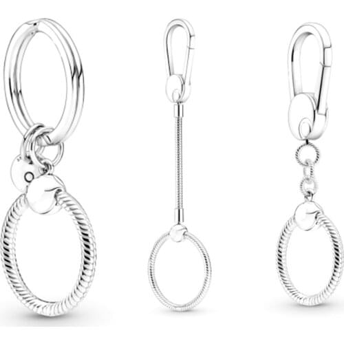 NEW 2021 100% 925 Sterling Silver Pre-Autumn 2021 Collection Keychain Charm Pendant Fit DIY Original Fshion Bracelet Jewelry