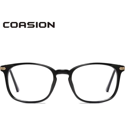 COASION Blue Light Blocking Glasses Women Men TR90 Square Frame Bluelight Glasses UV Protection Computer Gaming Glasses CA1642