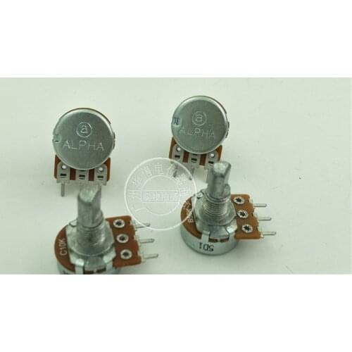 Original new 100% 148 Type single potentiometer RV16AF-20-15FW-B50K C10K reverse handle 15MMF (SWITCH)