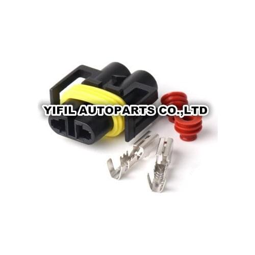 10/20/50/100pcs/lot 2 Pin/Way Female 880 Connector Fog Light Plug H11 H8 H9 Lamp Socket For Delphi GM12124819 12124817