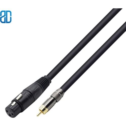 RCA TO XLR RAC to Canon XLR 3Pin Male to Female Microphone Extension Cable Cord Amplifier Guitar Audio Extension Cable Cord