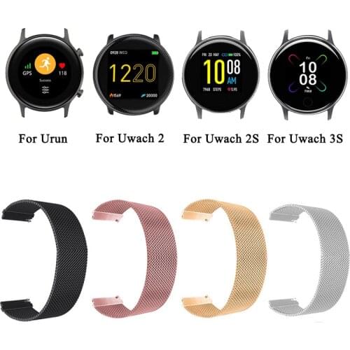 Milanese Straps For Umidigi Urun S Band 22MM Bracelet For Umidigi Uwatch 3S/2S Wristband Magnetic Loop Smart Watch Accessories