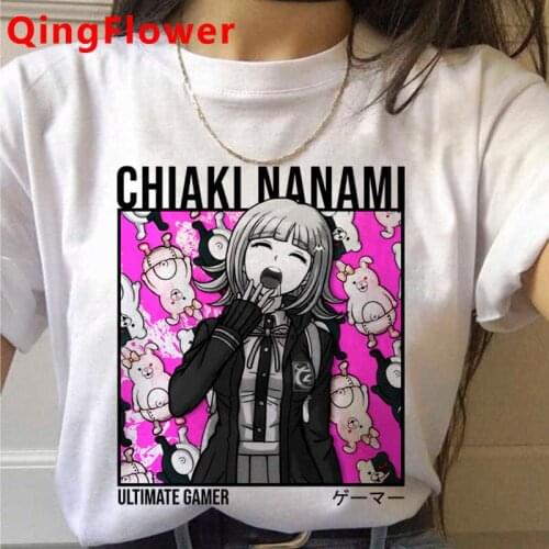 Ouma Kokichi Danganronpa Mikan Tsumiki Danganronpa V3 tshirt female ulzzang kawaii clothes white t shirt plus size