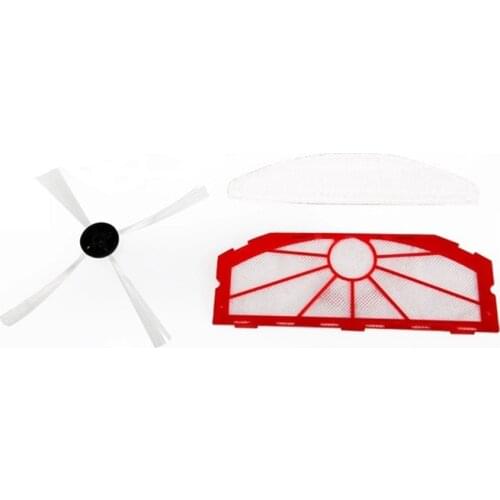 High Performance Filter+4 Arm Side Brush+ Cleaning dust cloth for KV8 automatic intelligent vacuum cleaner 510B 510F 510G