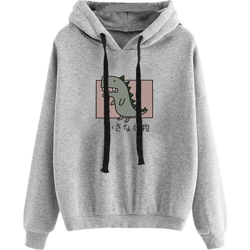 Kawaii Oversized Hoodie Womens Fashion Casual Fun Print Hooded Sweatshirt Loose Sports Tops Pullover Womens Sweatshirt