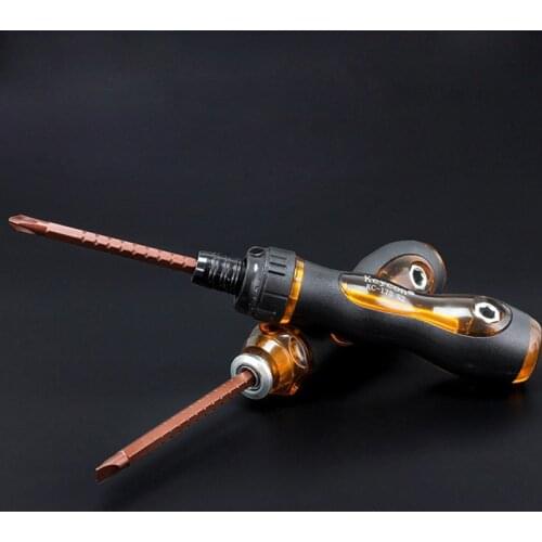 215-270mm Dual Purpose Scalable Screwdrivers Multi-function Phillips Slotted Ratchet Screwdriver S2 Steel Magnetic Screw-driver