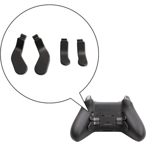 4 in 1 Metal Paddles Hair Triggers Extension Keys for Xbox One Elite/ Elite 2 Controller Replacement Spare Parts