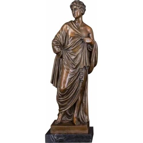 Greek Mythology Apollo Belvedere Bronze Sculpture 50CM Highly Statue Replica Art Figurines
