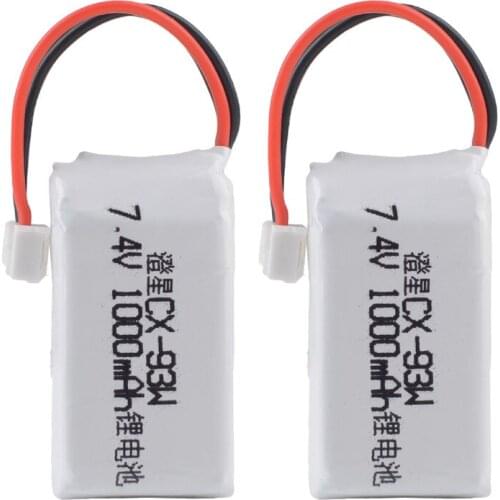 7.4V 1000mah 2S Lipo Battery for RC Cheerson CX-93W Drone Rc Quadcopter Rc Car Boat battery