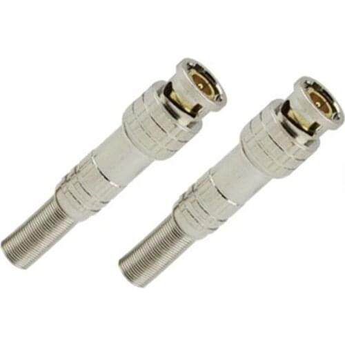 10 Pieces of Solderless Torsion Spring BNC Connector Jacks for RG59 Coaxial CCTV Camera Surveillance Kit System Hot Sale