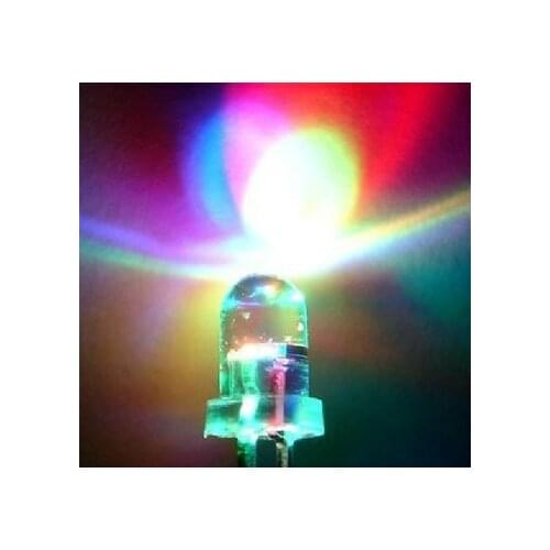 Free Shipping 100pcs 3mm RGB 7 color slow flash LED light-emitting diode (LED) New products and ROHS