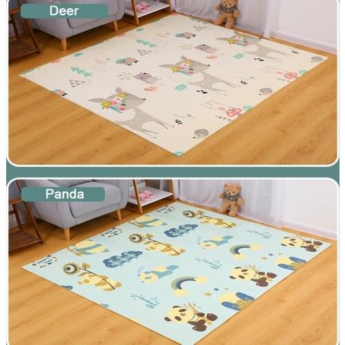Childrens Floor Mat Foldable Baby Playmat Soft Rug for Child XPE Puzzle Infant Crawling Pad Waterproof Early Education Gym