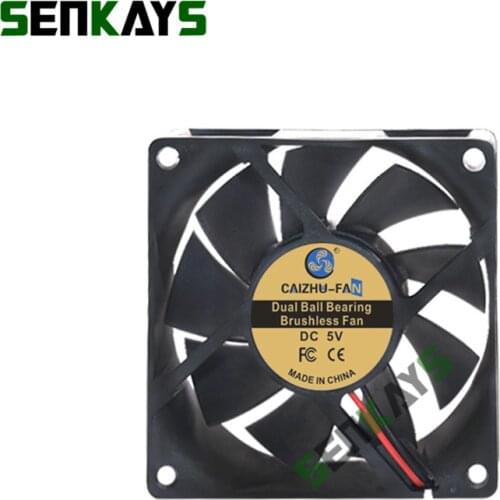 Dual Ball Bearing 7020 70MM 70*70*20MM DC 5V 12V 24V Cooling Fan Comptuter CPU Cooling Fan Case Cooling Fan 2pin