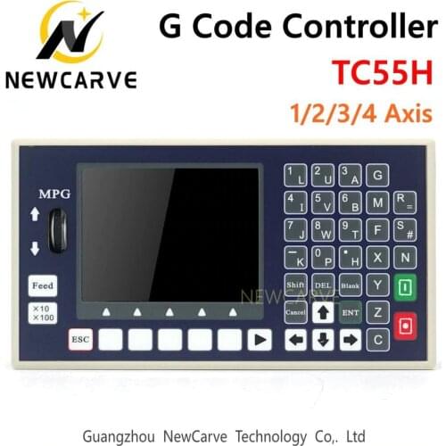 G Code Controller TC55H USB Stick 1 2 3 4 Axis Spindle Control Panel MPG Stand Alone For CNC Milling Machine Controller NEWCARVE
