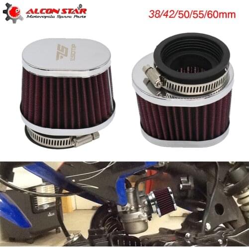Alconstar Universal Interface Motorcycle Air Filters 38 42 45 50 55 60mm Motocross Scooter Air Pods Cleaner for PWK 21-35