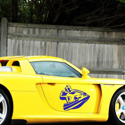 EmpireYing 3 Sizes 8 Colors Water Sports Jetski Racing Car Sticker Motorcycles Laptop Kayak Decor Waterproof Vinyl Decal Gifts