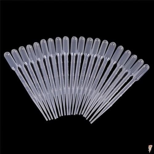 100Pcs/Pack 5ML Plastic Transfer Pipettes Disposable Graduated Pipettes Eye Dropper for Essential Oils,Crafts Lab Supplies