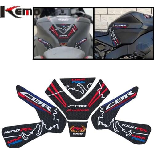 For Honda CBR1000RR CBR 1000RR CBR1000 RR 2017 2018 Motorcycle Side Decal Gas Knee Grip Protector Anti Slip Sticker Tank Tractio