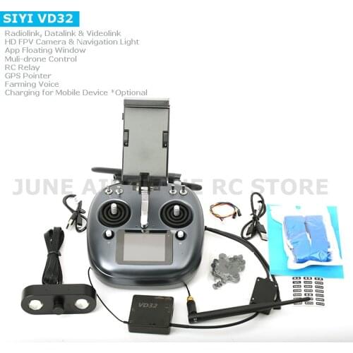 SIYI VD32 2.400-2.483 GHz 16-CH Remote Controller Transimitter Receiver Integrated 10KM DATALINK for DIY Agricultural Drones