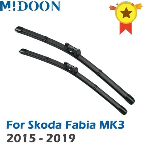 MIDOON Wiper Front Wiper Blades For Skoda Fabia MK3 2015 2016 2017 2018 2019 Windshield Windscreen Front Window 24"+16"
