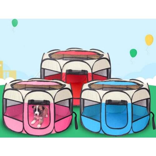 Outdoor Foldable Oxford Fabric Dog Bed Mat House Pregnant Pet Cat Cushion Maternity House Puppy Rail Bed Litter Cat Tent